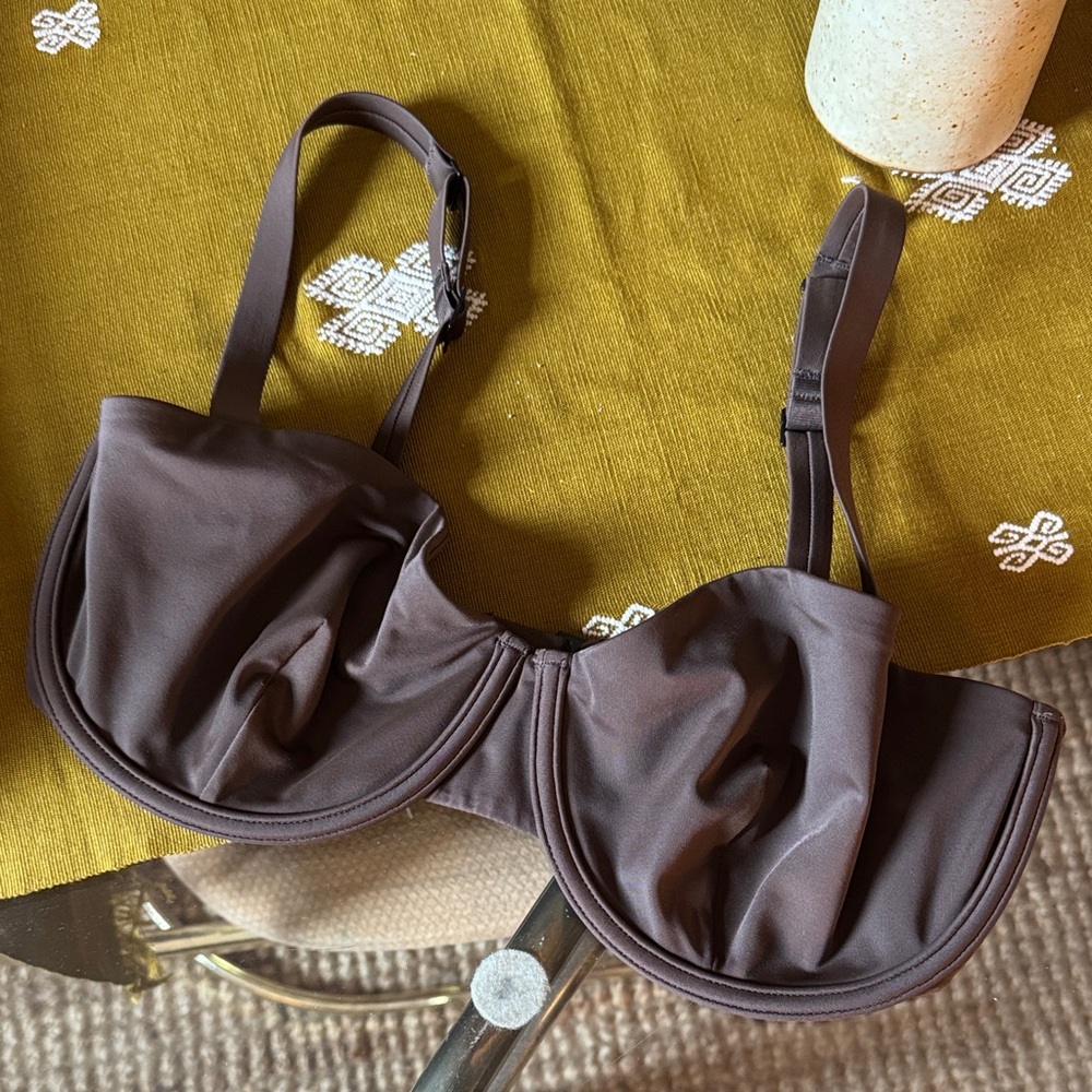 CUUP Brown Underwire Bikini Top